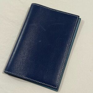 Hermes Blue Leather Wallet
